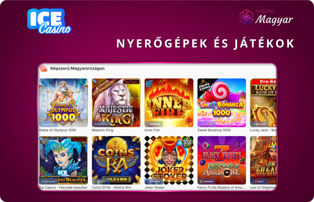 A legjobb játékok az Ice Casino