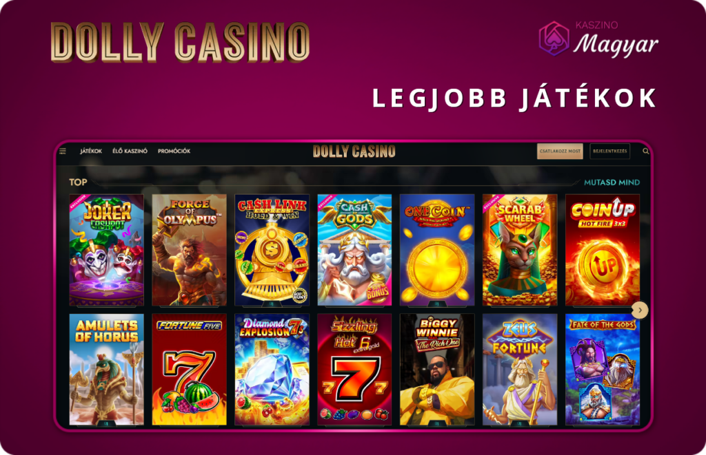 Dolly Casino legjobb játékok