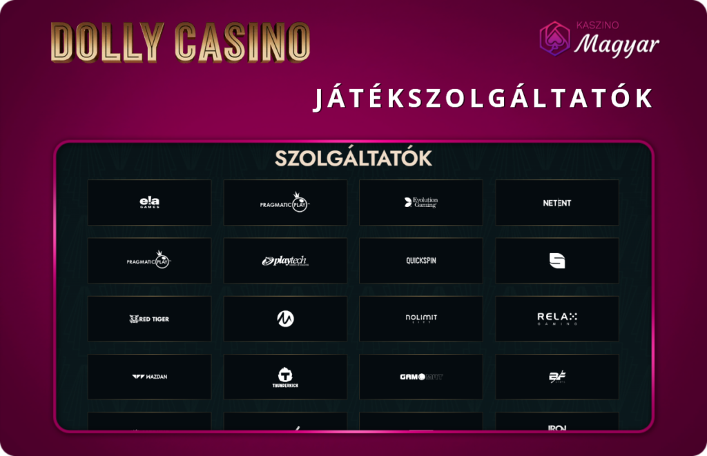 Dolly Casino játékszolgáltatók