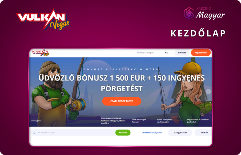 Vulkan Vegas lKezdolap