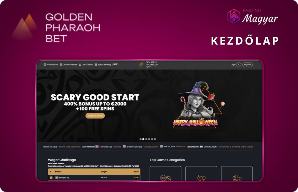 golden pharaoh Kezdőlap