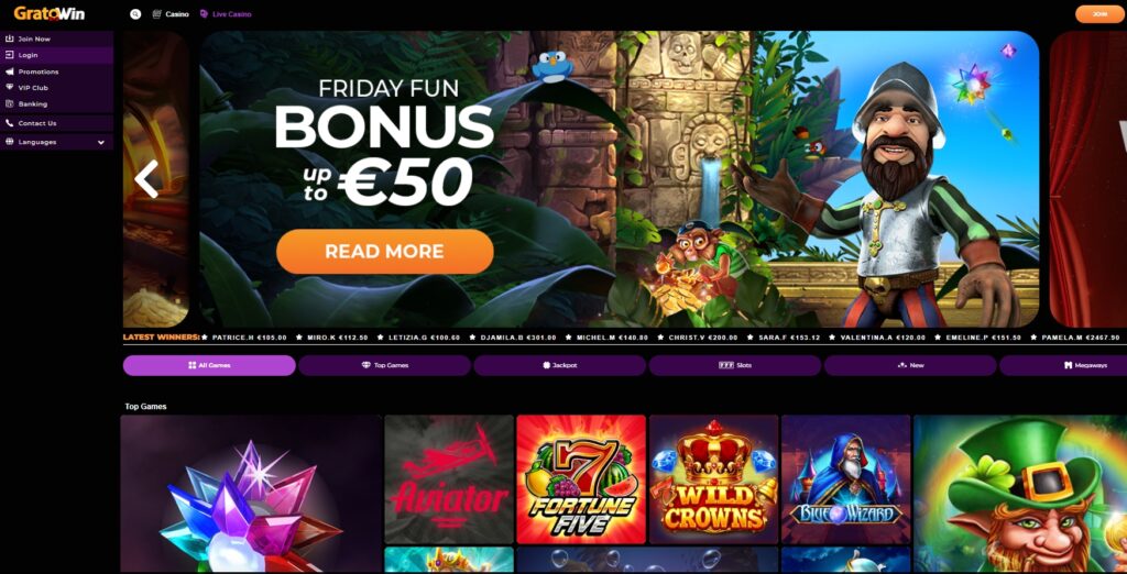 Gratowin Online casino