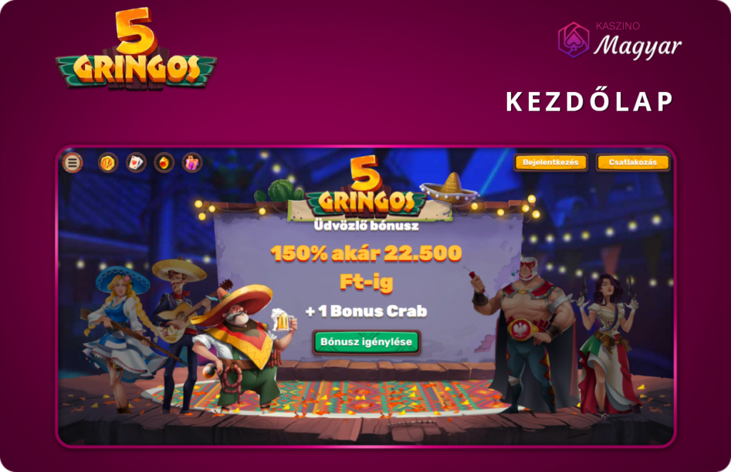 5 Gringos Kezdolap