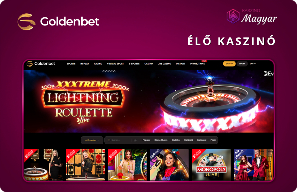 Goldenbet Élő Kaszinó