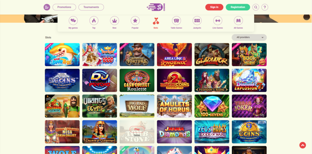 Yoyo Casino slots