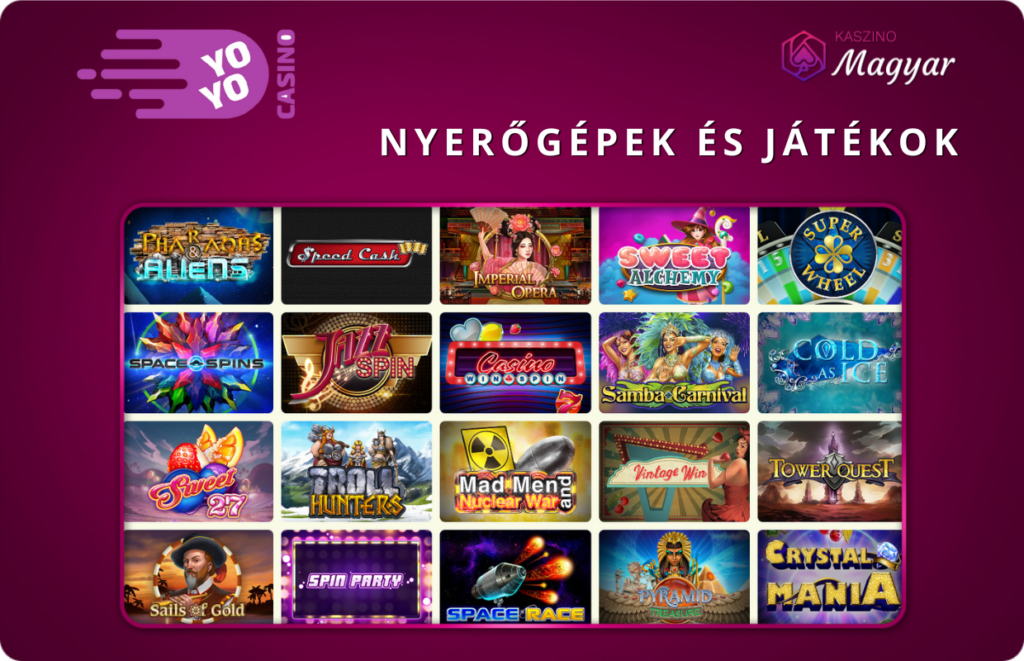 A legjobb játékok a YoYo Casino