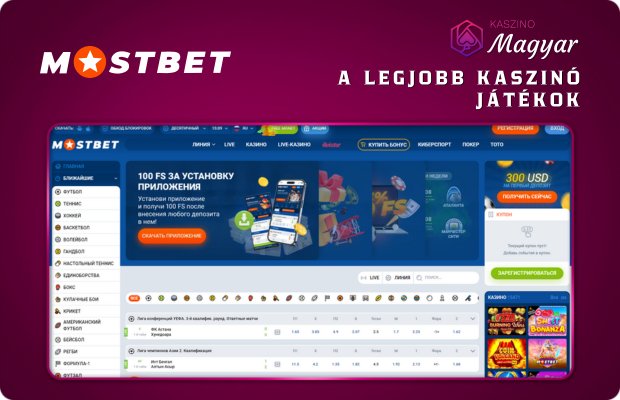 A legjobb kaszinó játékok a Mostbet-en 2024-ben