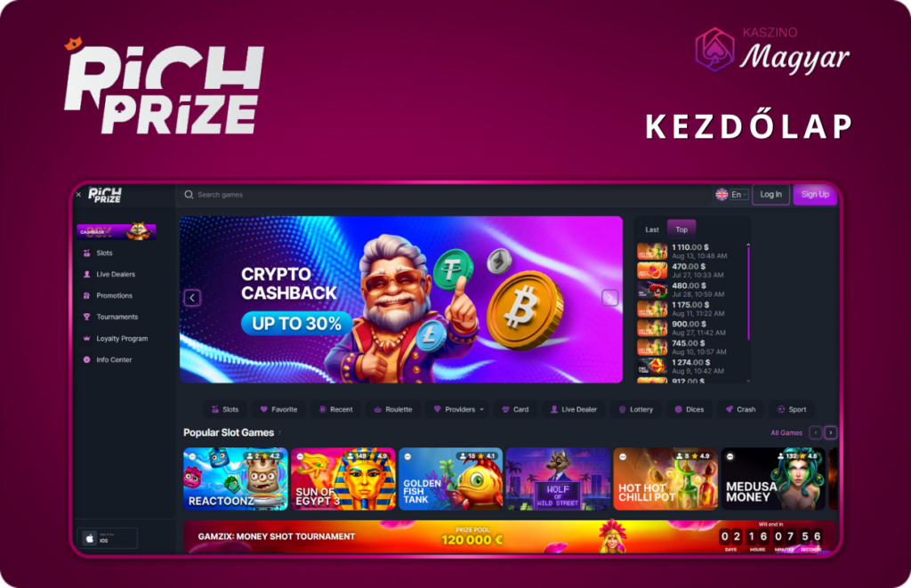 Rich Prize Home Page