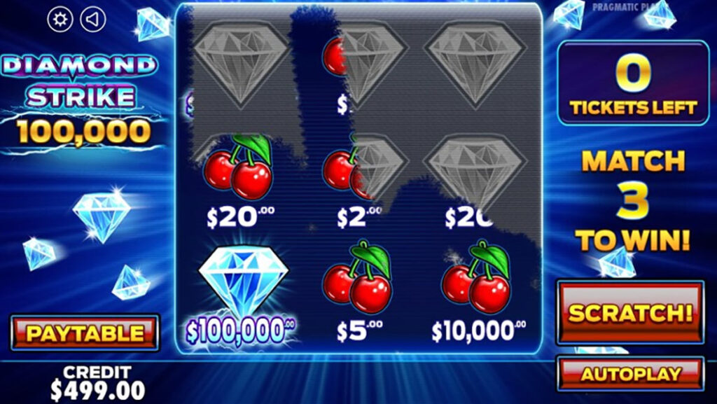 Diamond Strike Scratchcard