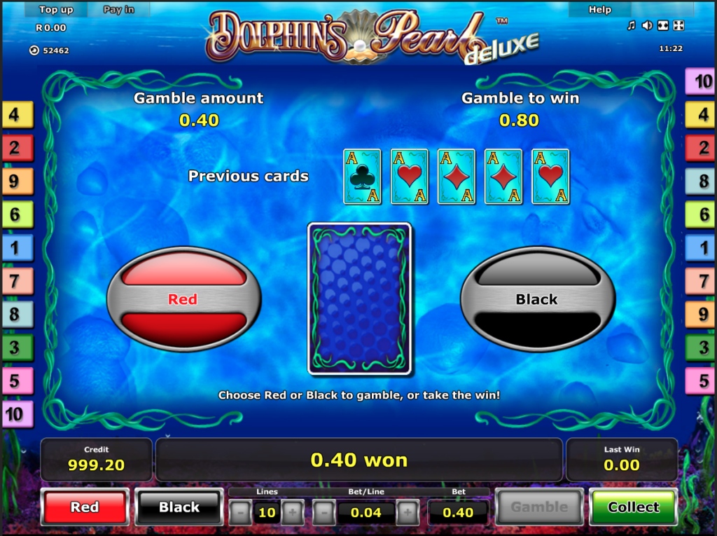 Dolphin’s Pearl Deluxe Gamble Feature