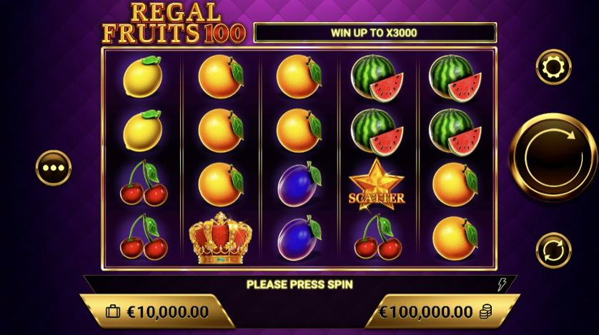 Regal Fruits 100 Game